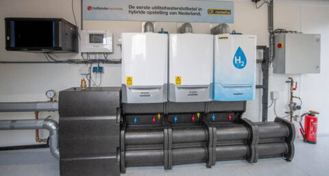 Eerste 100% waterstofketel voor utiliteitsmarkt in bedrijf gesteld