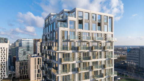 The Stepstone social housing tower is behind The Pulse, but deserves a spot at the front